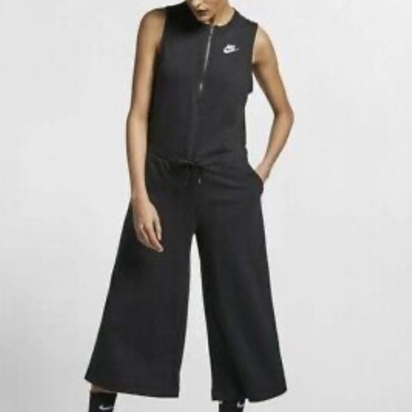 Nike Sportswear Club French Terry Romper Black small - Picture 1 of 11